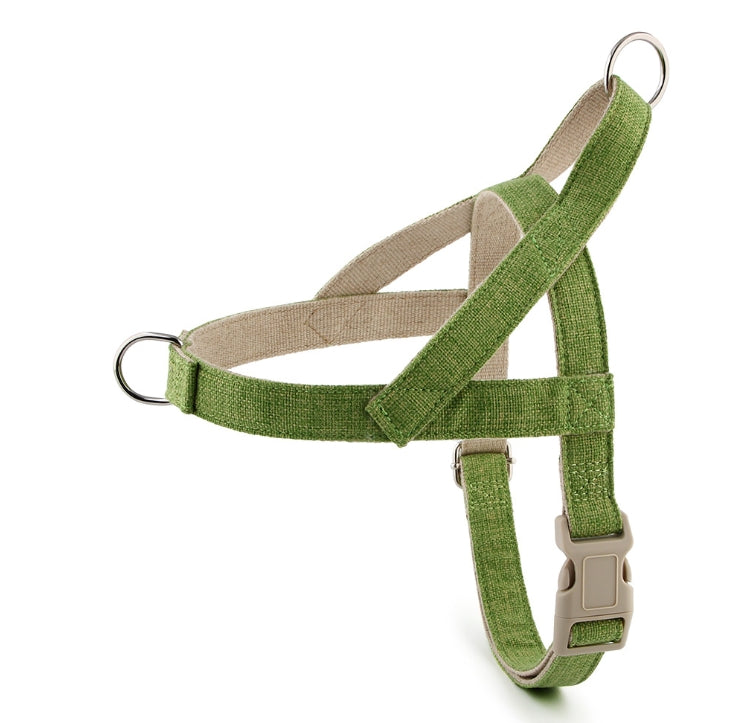 Eco-Friendly Cotton and Linen Quick-Wear Dog Harness Vest – Anti-Escape Leash for Small, Medium, and Large Dogs