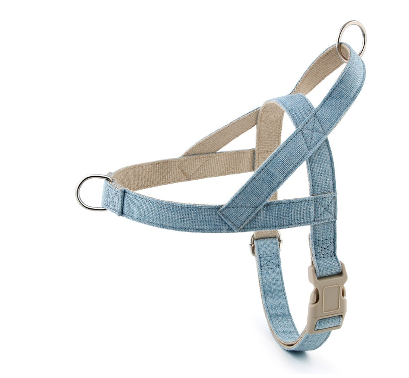 Eco-Friendly Cotton and Linen Quick-Wear Dog Harness Vest – Anti-Escape Leash for Small, Medium, and Large Dogs