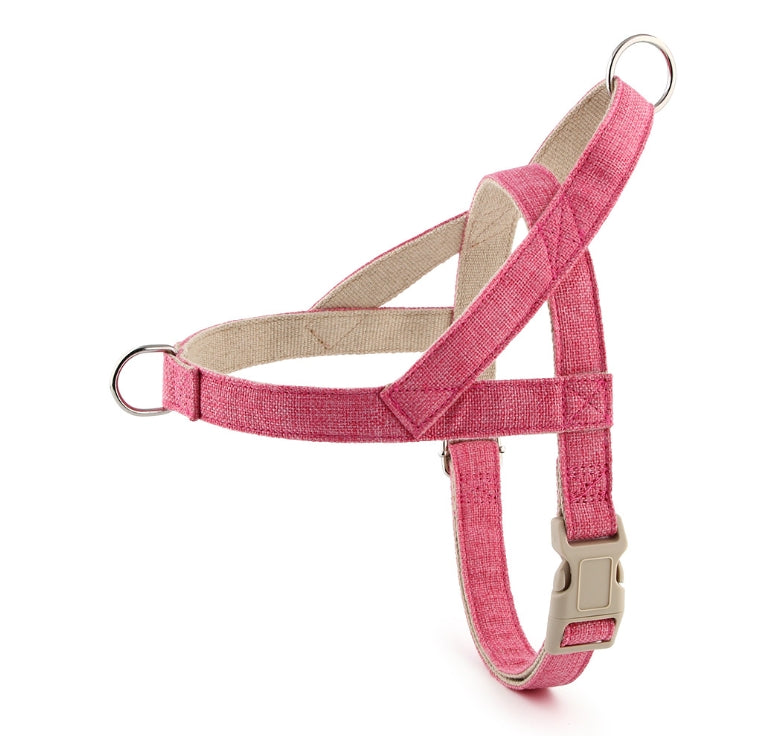 Eco-Friendly Cotton and Linen Quick-Wear Dog Harness Vest – Anti-Escape Leash for Small, Medium, and Large Dogs